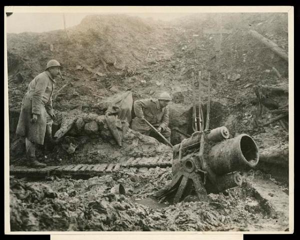 Defense in depth circa WWI. Photo courtesy of the Library of Congress